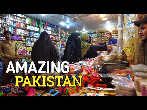 Night walking tour - Eid shopping in Rawalpindi | 4k 2024
