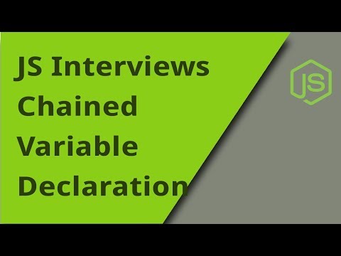 JS Interview Chained Variable Declarations Question 18