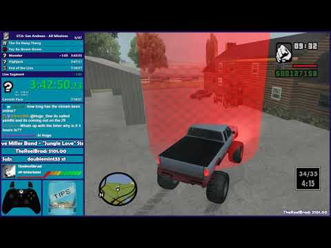 GTA San Andreas All Missions Speedrun & The Messenger - Hugo_One Twitch Stream - 9/18/2018