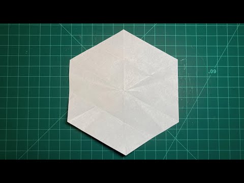Origami tip: how to cut a perfect hexagon from a square