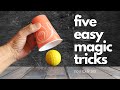 Five Easy Magic Tricks You Can Do Tricks You Can Do At Home Easymagictricks Magictricktutorial