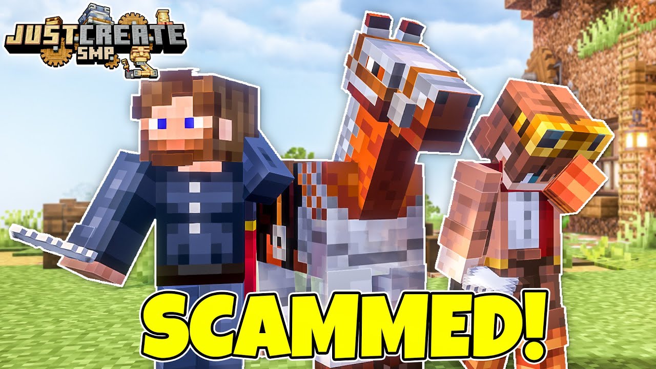 I SCAMMED the SCAMMERS in Minecraft Create Mod