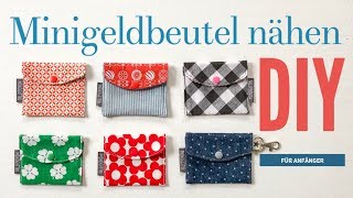 DIY - kleine Geldbeutel nähen - Schnitt + Anleitung