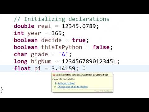 Initializing Primitive Variables In Java