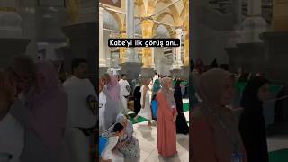 Kabe’yi ilk defa gören kardeşimiz gözyaşlarına hakim olamadı 🥹🥹 #kabe #buluşma #mescidiharam #fyp