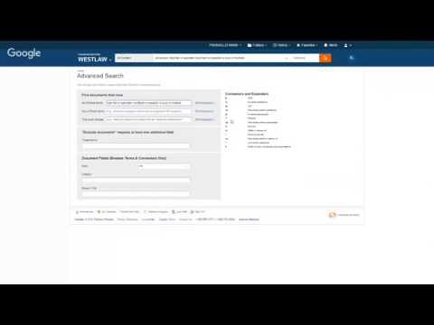 Westlaw Basic Terms Connectors Searching