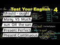 20 grammar questions + answers + explanations