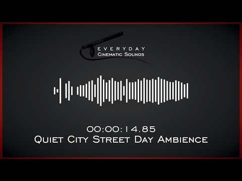 Quiet City Street Day Ambience | HQ Sound