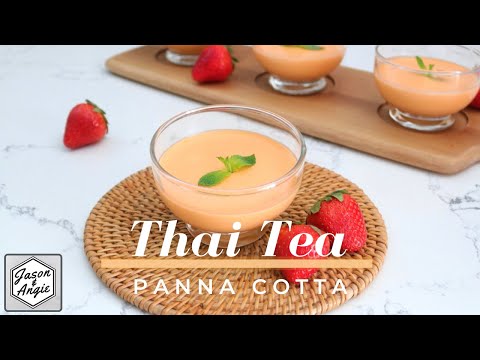 How to Make THAI TEA Panna Cotta