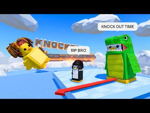 LAST PENGUIN STANDING - (ROBLOX Knockout! 🐧 FUNNY MOMENTS🔥)