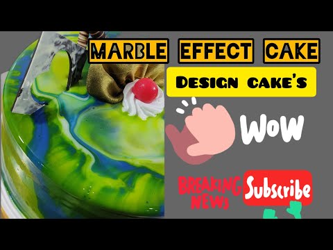 MARBLE glaze cAkE making full video🎥 How to make marble effect cake beautiful design cake's