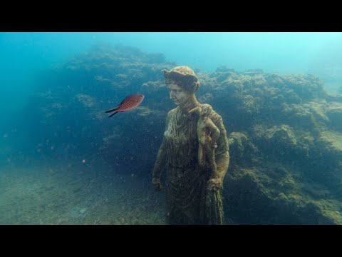 DIVING IN POZZUOLI, PHLEGREAN FIELDS, SUBMERGED ARCHAEOLOGICAL PARK OF BAIA | NYMPHAEUM OF CLAUDIUS