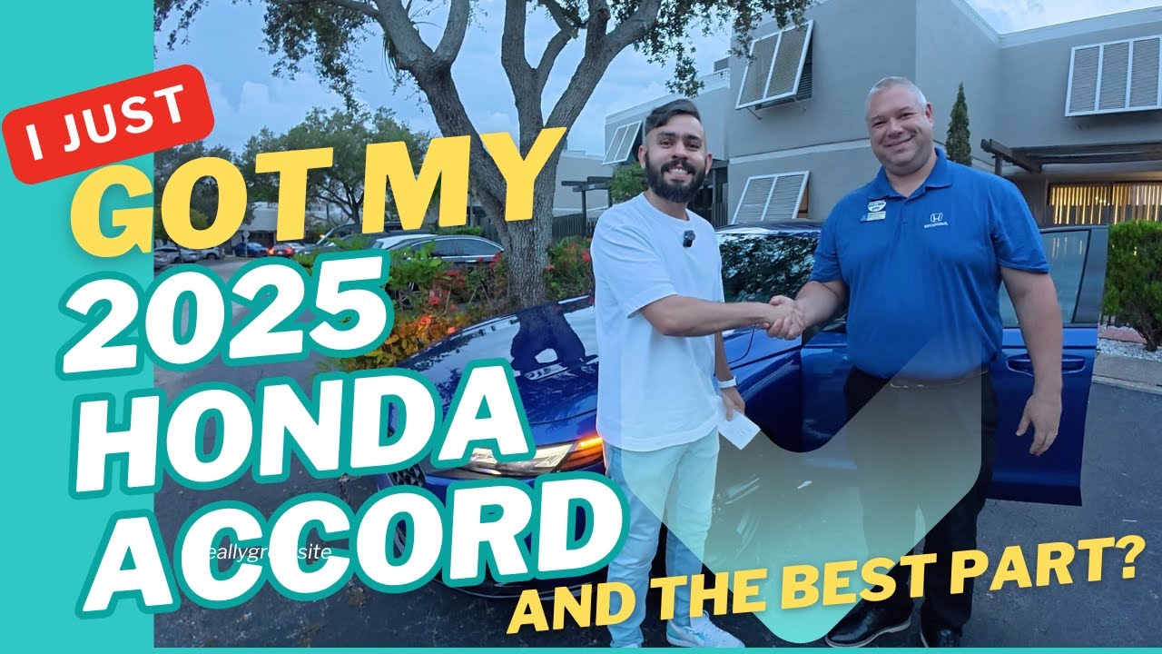 I just got my brand new 2025 Honda Accord… and the best part?