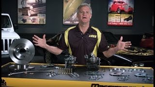 Ford 9 in. Rear Disc Brake Conversion Kit for Select 1968-1977 Ford Cars [Standard Kit w/E-Brake & Raw Calipers] - video thumbnail 2
