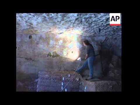 Archaeologist on St John the Baptist cave