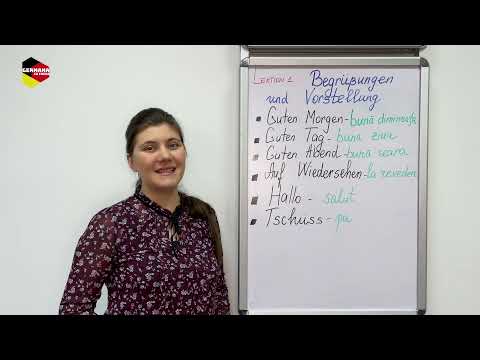 Curs de germană - Lektion 1