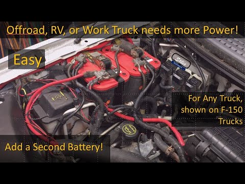 Dual Battery Design & Install; Modification for Any Car or Truck, Shown on 2004 to 2008 F-150 Trucks