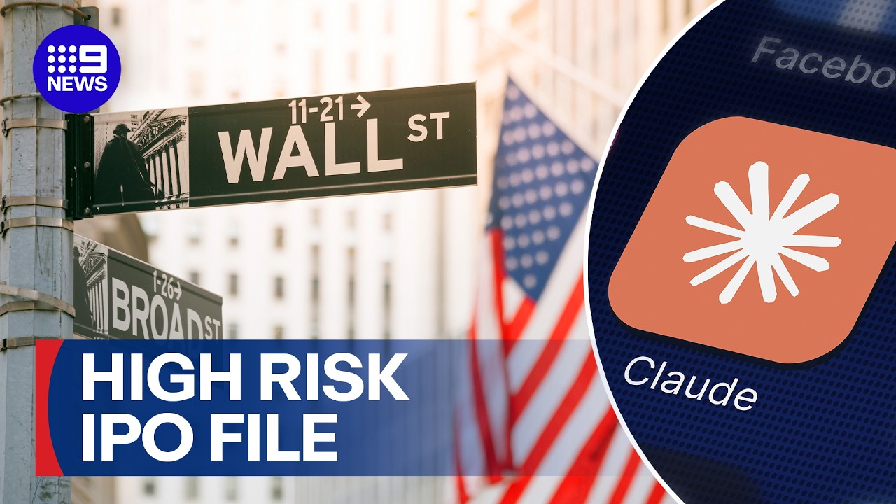 Anthropic plans to go public in one of Wall Street’s biggest debuts | 9 News Australia