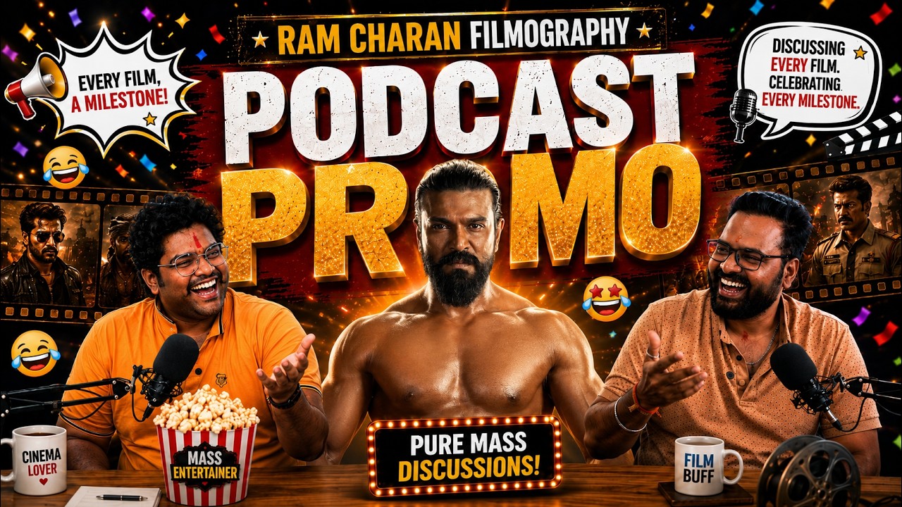 Ram Charan Filmography Podcast Promo | Peddi Special 🔥|| TELUGU BRO'S REACTS