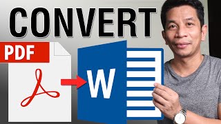 HOW TO Convert and Edit PDF to Word FREE, SUPER EASY (Filipino with English Subtitle)
