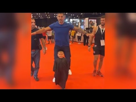 Mini Khabib Hasbulla - dubai night - 😂😂