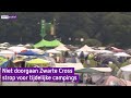 Niet doorgaan Zwarte Cross strop voor tijdelijke campings