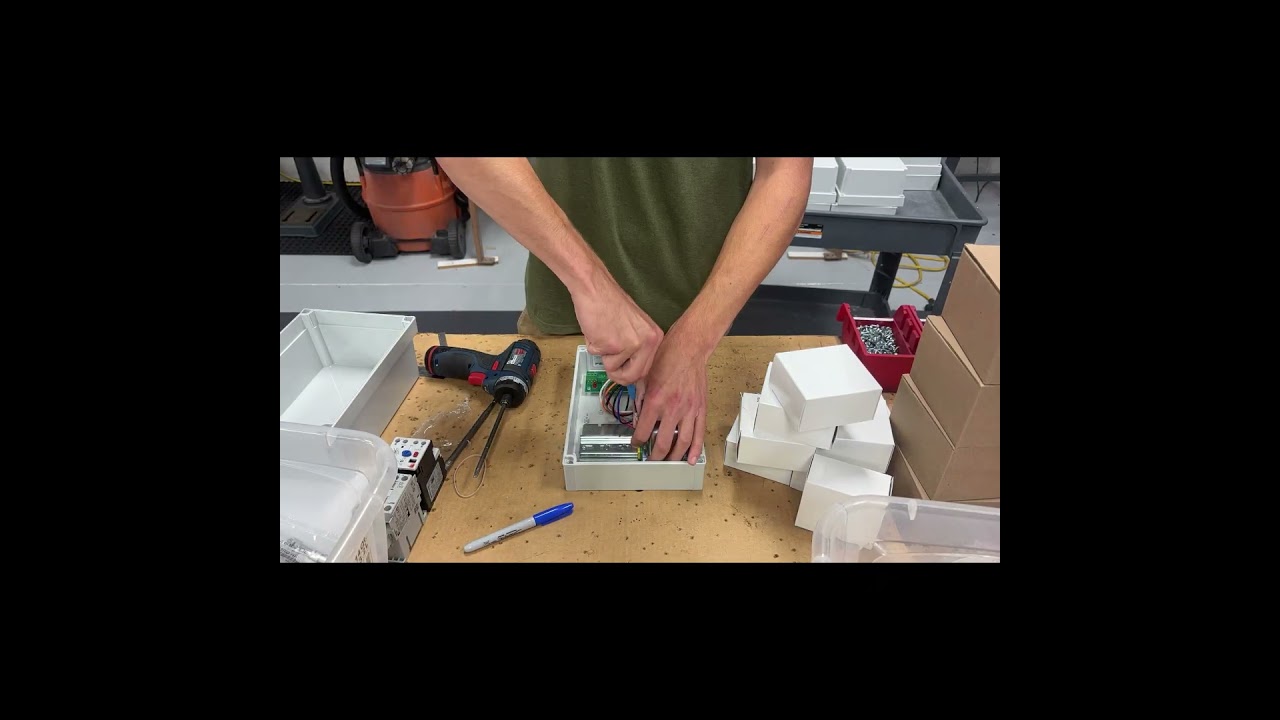 Another one leaving the bench. Motor starter panel, mid-build.