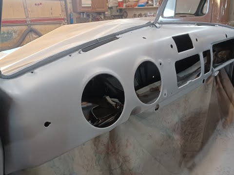 PRIMING THE '51 CHEVY INTERIOR & ENGINE BAY PANELS..PAINT READY!