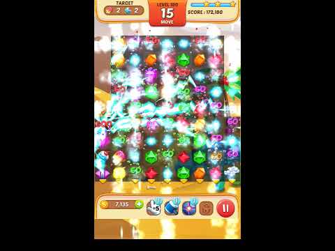 Jewel Match King Level 180 - Walkthrough ( No Booster )