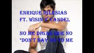 no me digas que no- letra + lyrics translation