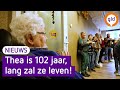 102-jarige Thea mag eindelijk weer iedereen knuffelen op haar verjaardag | Omroep Gelderland