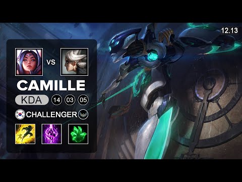 Camille vs Irelia Top - KR Challenger - Patch 12.13 Season 12
