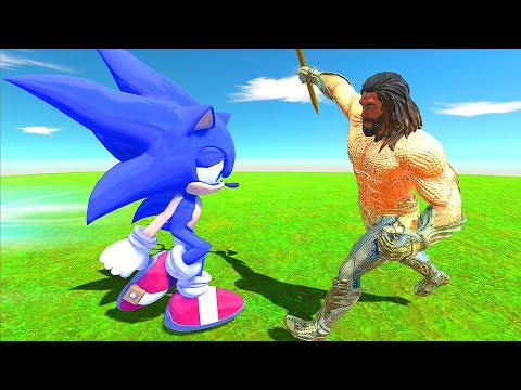 SONIC VS AQUAMAN - Animal Revolt Battle Simulator