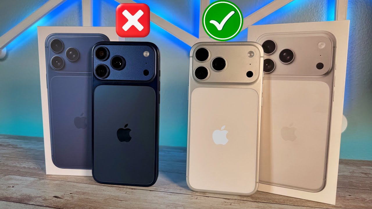 Comparison of fake iPhone 17 Pro Max clone vs original