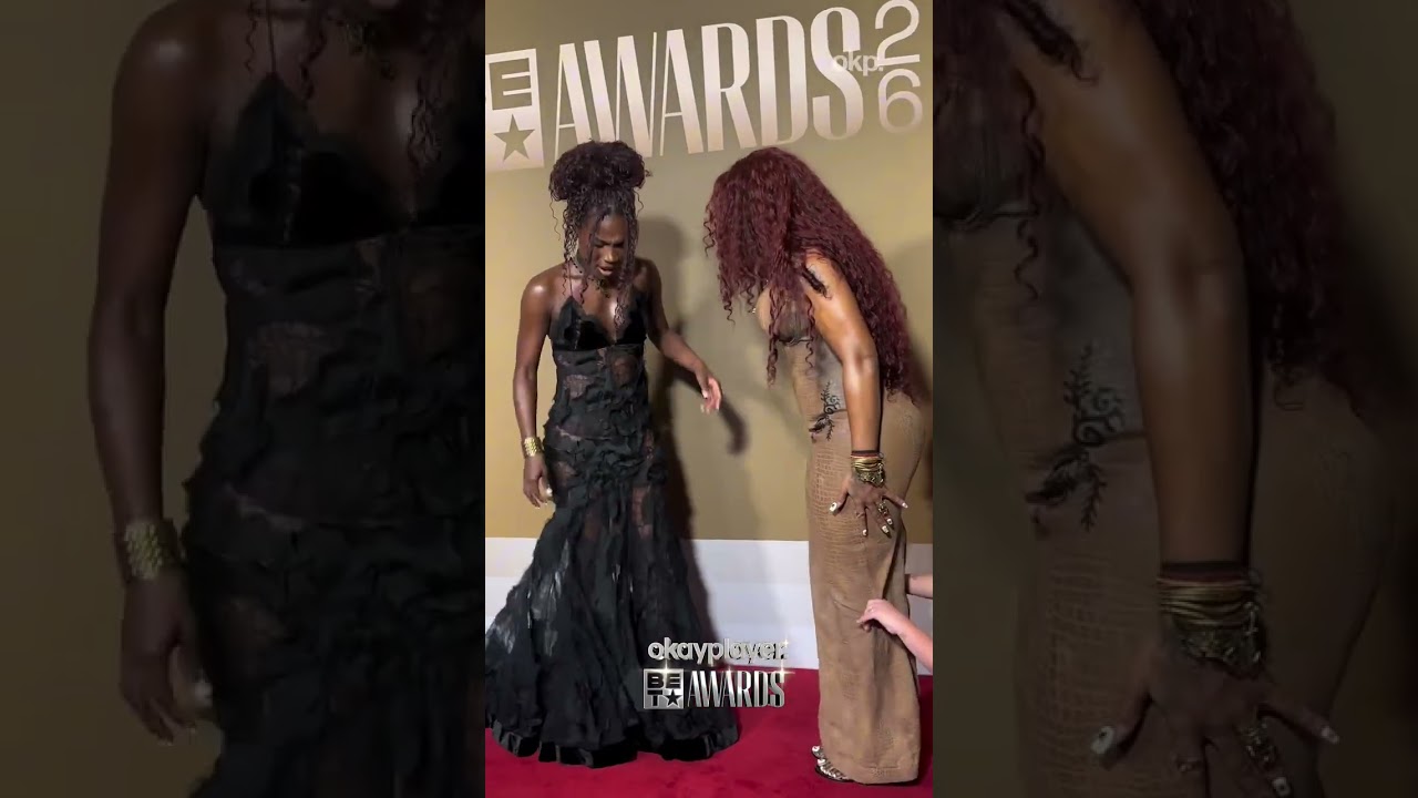 #Sza & #Doechii looking absolutely stunning on the #betawards red carpet after their win 🤩 🏆