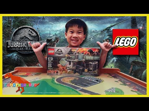 Jurassic World Fallen Kingdom Lego Build | Stygimoloch Break Out