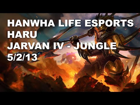 Hanwha Life Esports Haru Jungle Jarvan IV vs Kindred - KR Challenger Patch 10.8