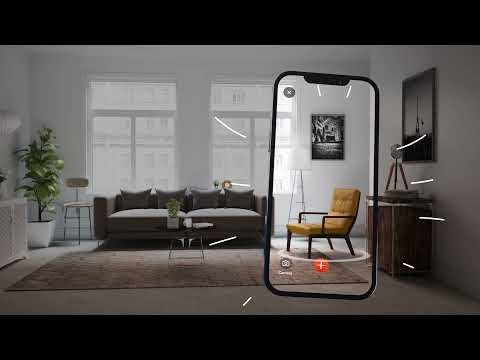 Interior Design App Advertisement Video for Vizbl AR