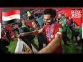 Mohamed Salah pitch parade with Egypt flag after Liverpool win FIFA Club World Cup final