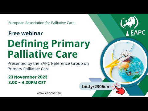 EAPC webinar: Defining primary palliative care webinar