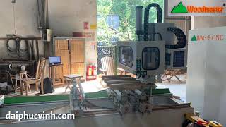 Woodmaster Cnc . MÁY LẮC MỘNG ÂM CNC ĐA NĂNG 4 đầu Tốt nhất Thị Trường Việt Nam
