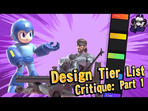 The Duke of Dork's Character Design Tier List Critique - Part 1 (Smash 4)
