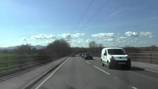 preview picture of video 'Driving On A4440 Broomhall Way & Temeside Way, Worcester, Worcestershire, England'