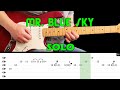 MR BLUE SKY Guitar Lesson Guitar Solo With Tabs E L O Fast Slow