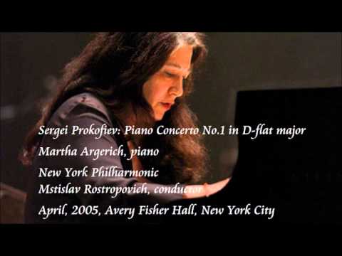 Prokofiev: Piano Concerto No.1 in D-flat major - Argerich / Rostropovich / New York Philharmonic