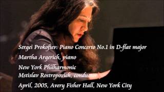 Prokofiev: Piano Concerto No.1 in D-flat major - Argerich / Rostropovich / New York Philharmonic