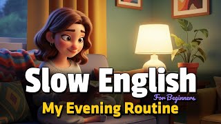 My Evening Routine | Slow English Listening Practice for Beginners (A2)