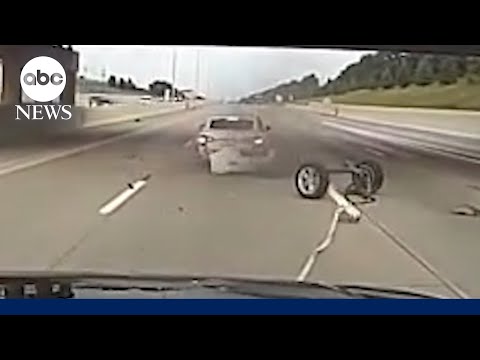 Police use grappler device to stop stolen car on Michigan highway