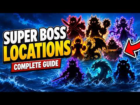 ALL SUPER BOSS LOCATIONS (BEST to FARM) in HAZE SEAS Roblox