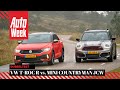 Volkswagen T-Roc R vs. Mini Countryman JCW All4 - AutoWeek Dubbeltest - English subtitles